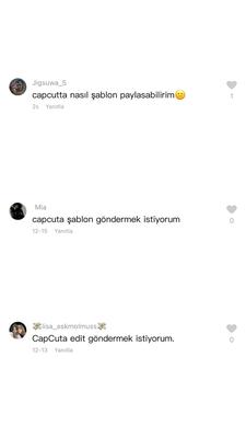 Capcut Şablon gönder