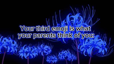 Your third emoji is 