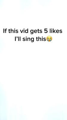 I will sing it