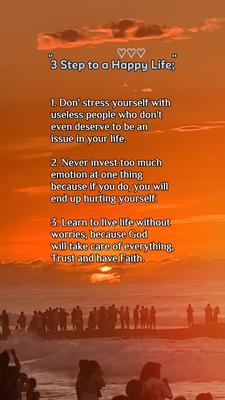 3 Step to a Hapy Lyf