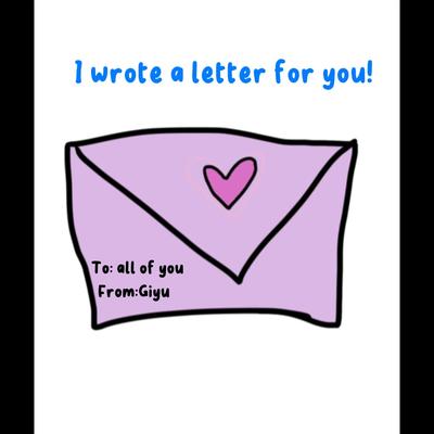 I wrote a letter