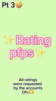 Rating pfps! (Again)