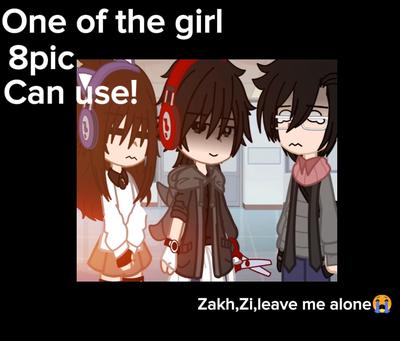 One of the girl