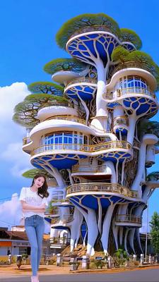 rumah pohon cantik 
