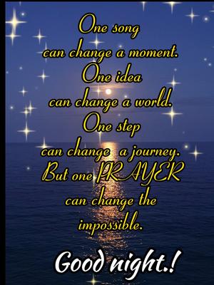 Good night / Prayer