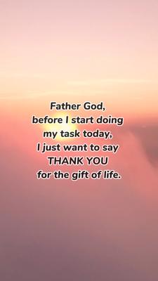 Let us pray 