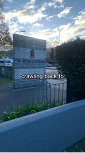 Crawling back to..