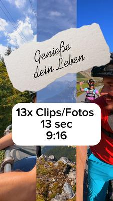 Genieße dein Leben