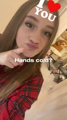 Hands cold baby? 😉