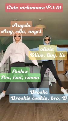 Cute nicknames pt 19