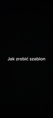 Jak zrobić szablon