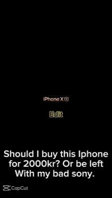 Iphone X edit