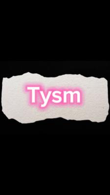 Tysm for 100