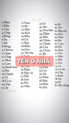 TÊN Ở NHÀ 